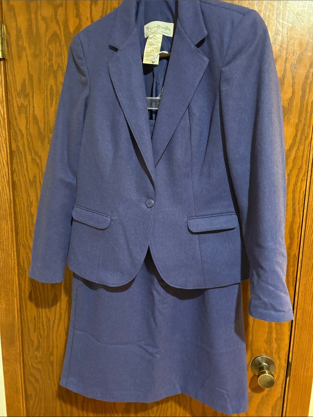 Vintage Plum color wool blend suit